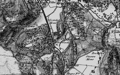 Old map of Waterslack in 1898