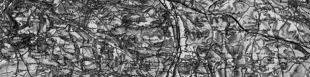 Old map of Crystal Peaks in 1896