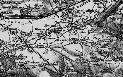 Old map of Brocastle in 1897