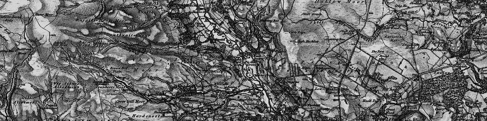 Old map of Yeadon Crag in 1897