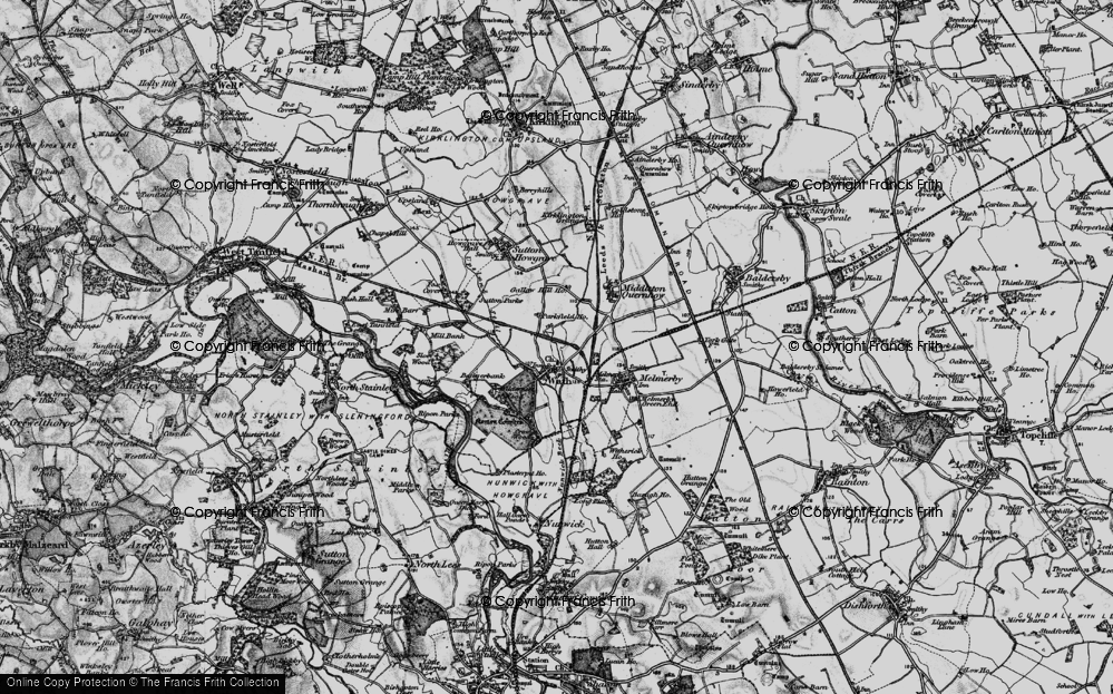 Old Map of Wath, 1898 in 1898