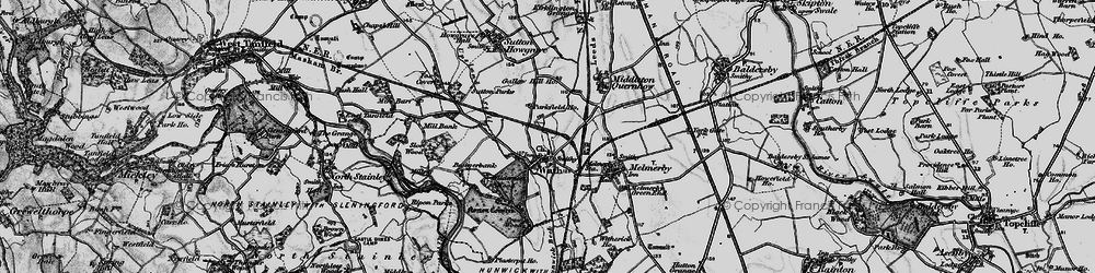 Old map of Wilderness Wood in 1898