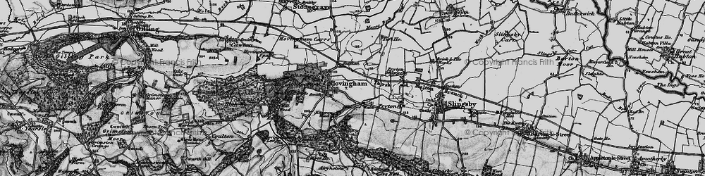 Old map of Wath in 1898