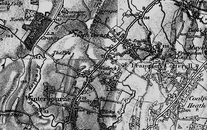 Old map of Watley's End in 1898