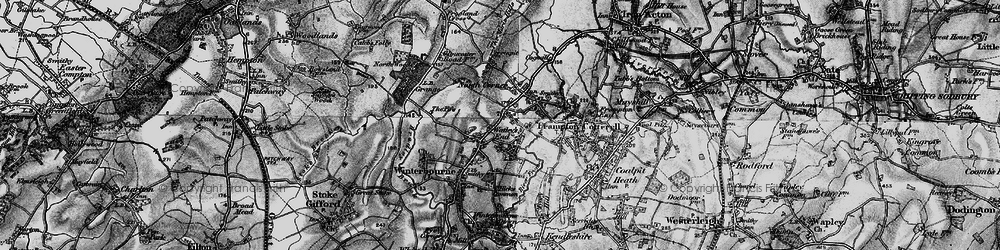 Old map of Watley's End in 1898
