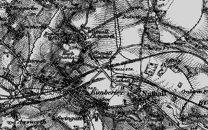 Old map of Watnall in 1895