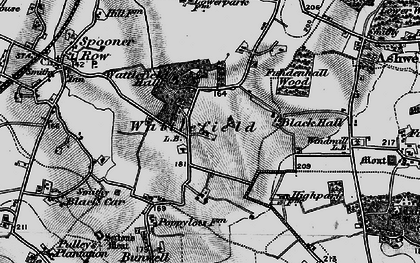 Old map of Wattlefield in 1898