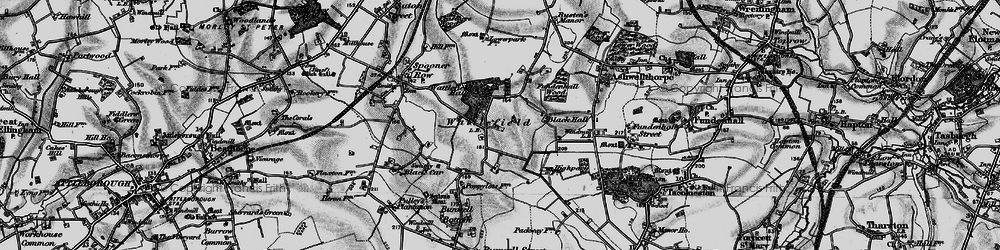 Old map of Wattlefield in 1898