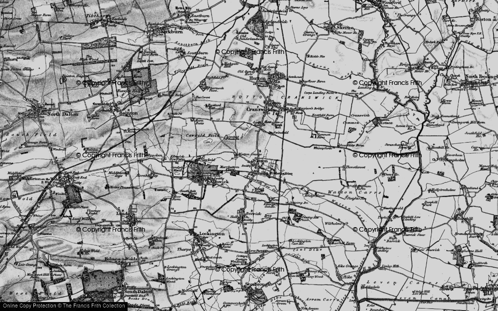 Historic Ordnance Survey Map of Watton, 1898 - Francis Frith