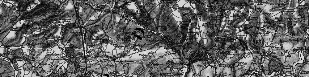 Old map of Watton at Stone in 1896