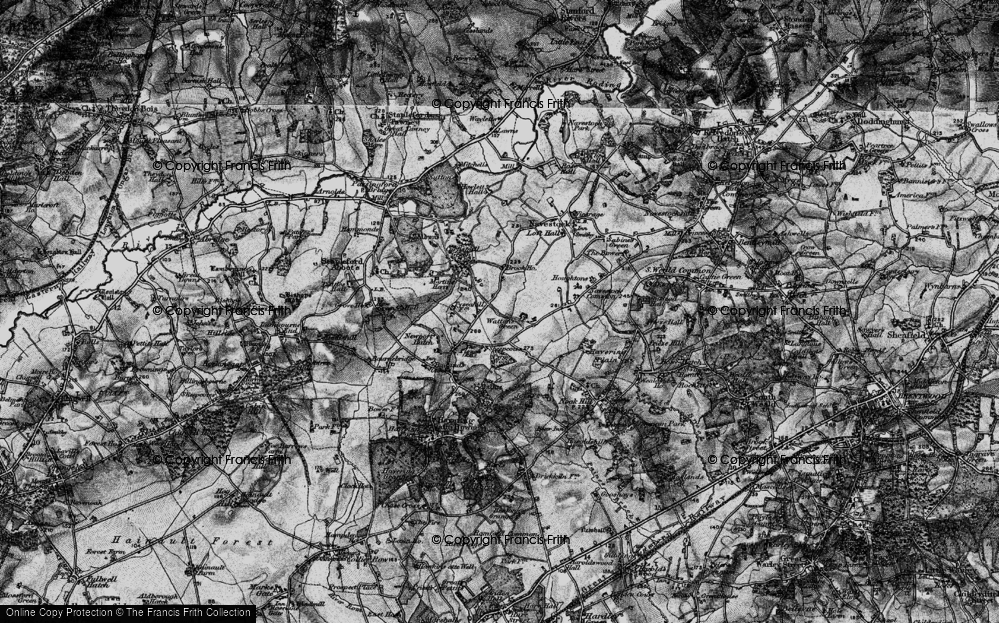 Old Map of Watton's Green, 1896 in 1896