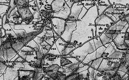Old map of Watton's Green in 1896