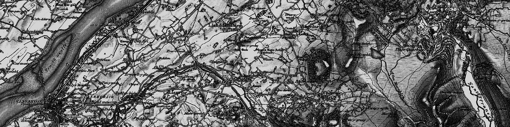 Old map of Waun in 1899