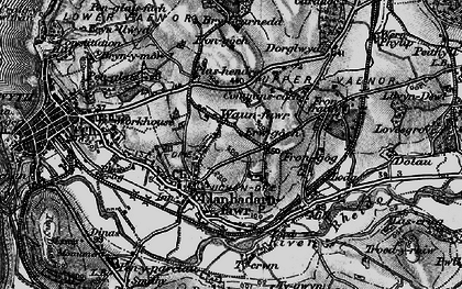 Old map of Bryncarnedd in 1899