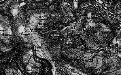 Old map of Twmpath Diwlith in 1897
