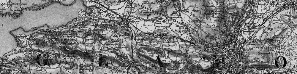 Old map of Waunarlwydd in 1897