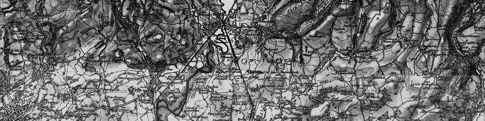 Old map of Waungron in 1897