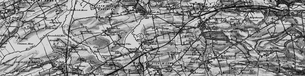 Old map of Waverton in 1897