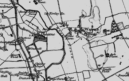 Old map of Wawne in 1898