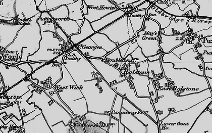 Old map of Way Wick in 1898