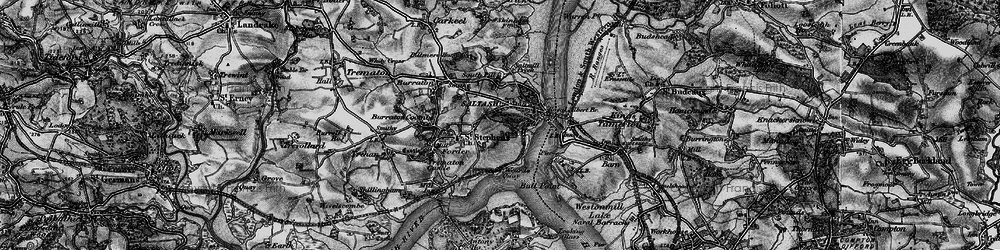 Old map of Wearde in 1896