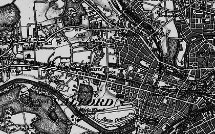 Old map of Weaste in 1896