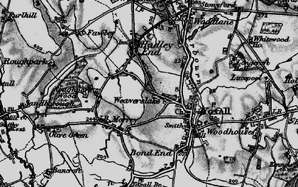 Old map of Weaverslake in 1898