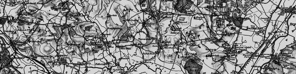 Old map of Weaverslake in 1898