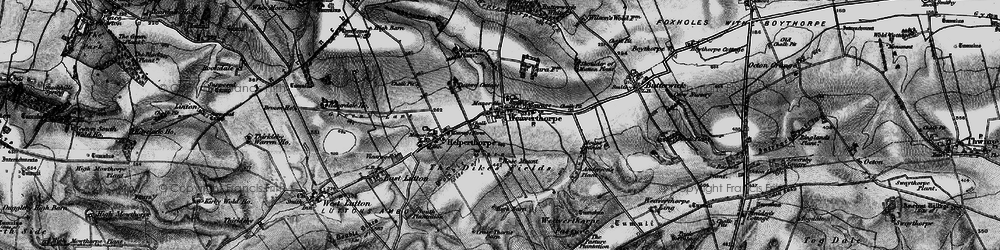 Old map of Butterwick Whins in 1898