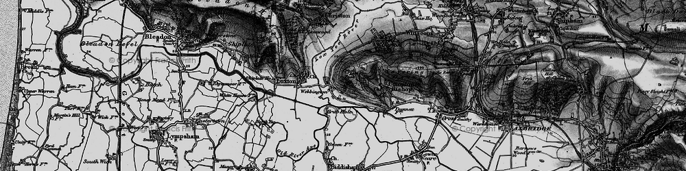 Old map of Webbington in 1898