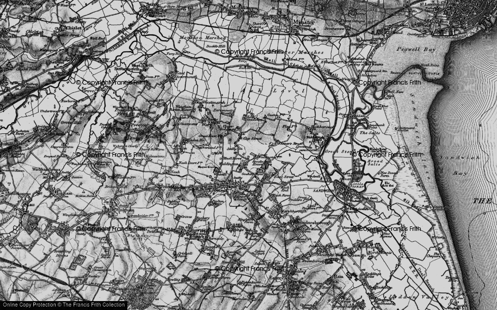 Old Map of Weddington, 1895 in 1895