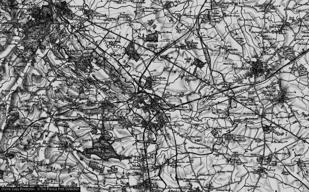 Old Map of Weddington, 1899 in 1899