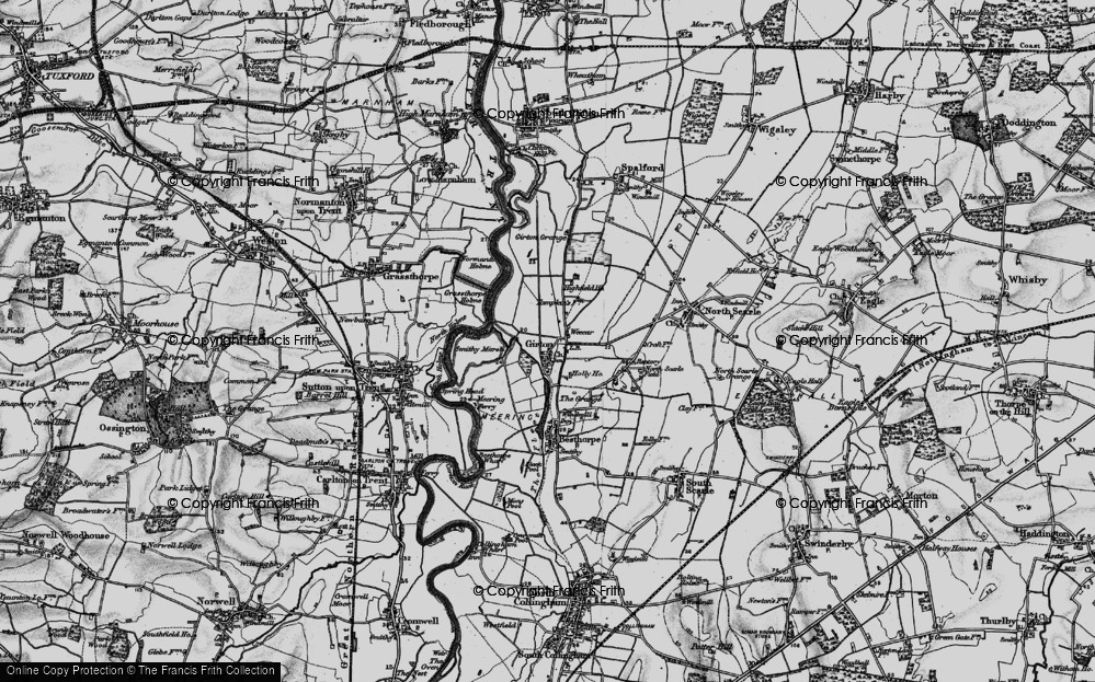 Old Map of Weecar, 1899 in 1899
