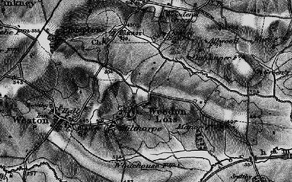 Old map of Weedon Lois in 1896