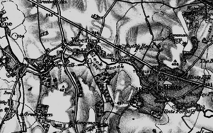 Old map of Packington Moor in 1899