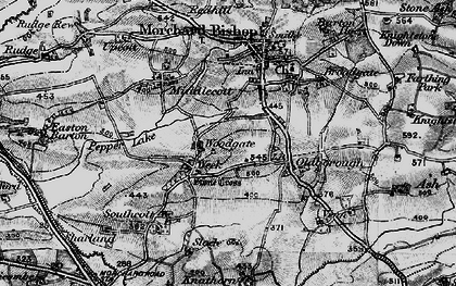 Old map of Weeke in 1898