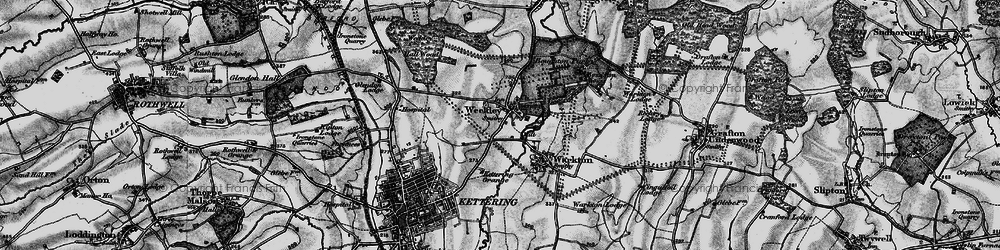 Old map of Boughton Park in 1898