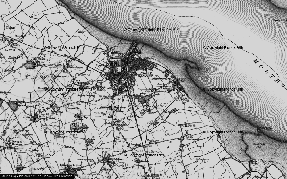 Old Map of Weelsby, 1895 in 1895