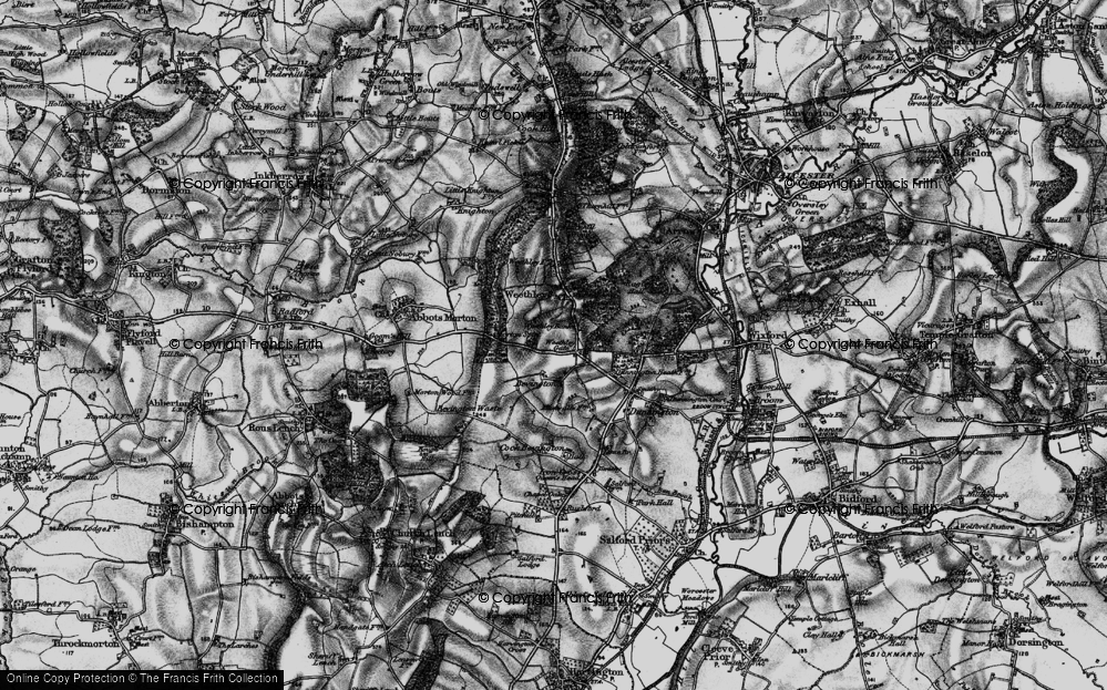 Old Map of Weethley Gate, 1898 in 1898