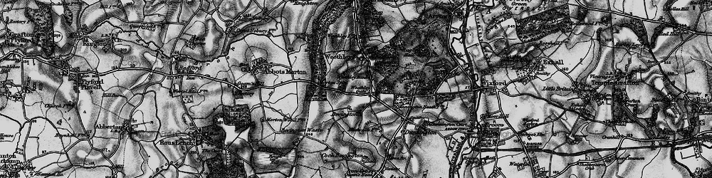 Old map of Weethley Gate in 1898