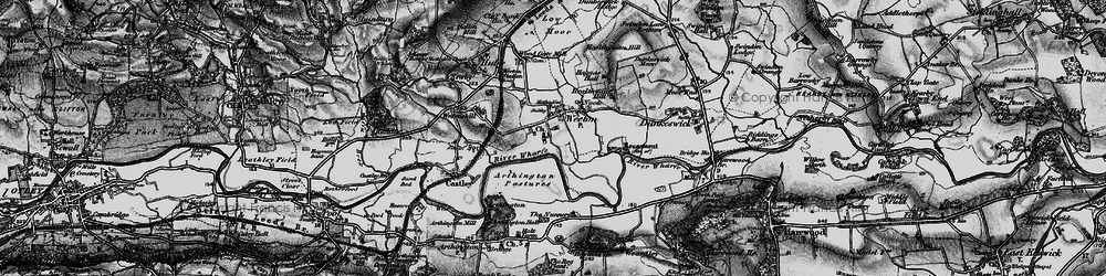 Old map of Arthington Pastures in 1898