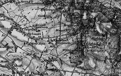 Old map of Weetwood Common in 1896