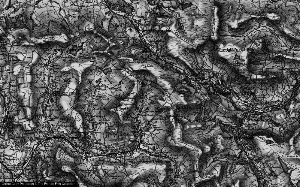 Old Map of Weir, 1896 in 1896