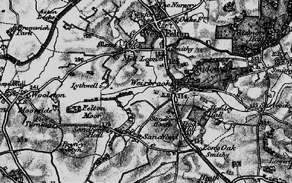 Old map of Weirbrook in 1899