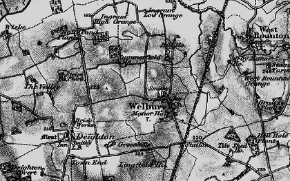 Old map of Welbury in 1898