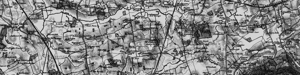 Old map of Welbury in 1898