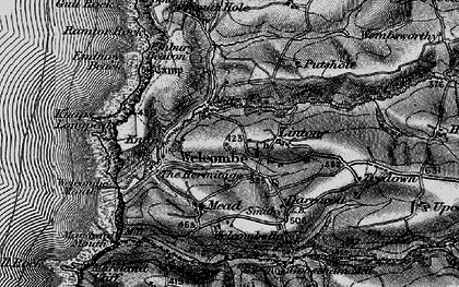 Old map of Welcombe in 1896