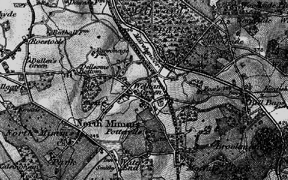 Old map of Welham Green in 1896