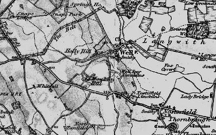 Old map of Langwith in 1897