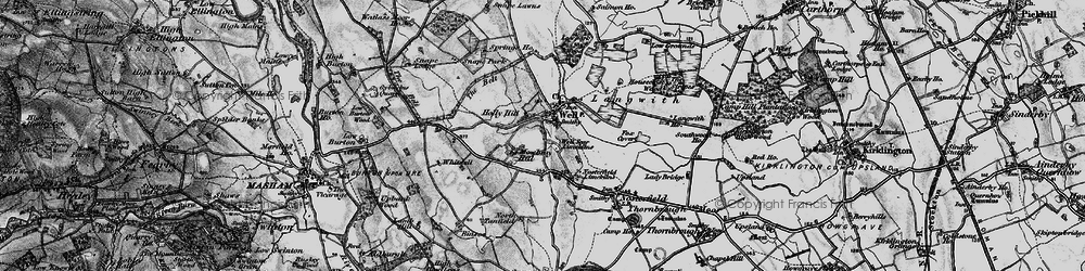 Old map of Well in 1897
